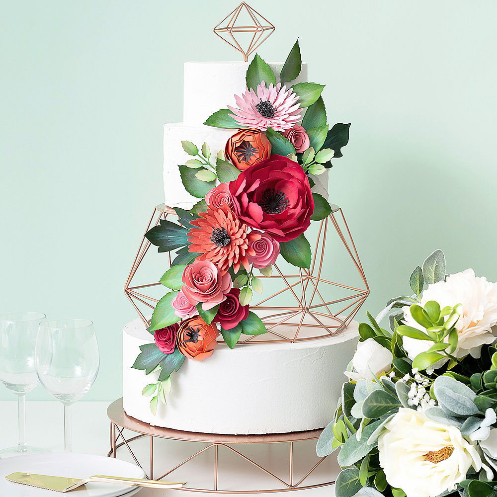Geometric Wedding Cake Stand